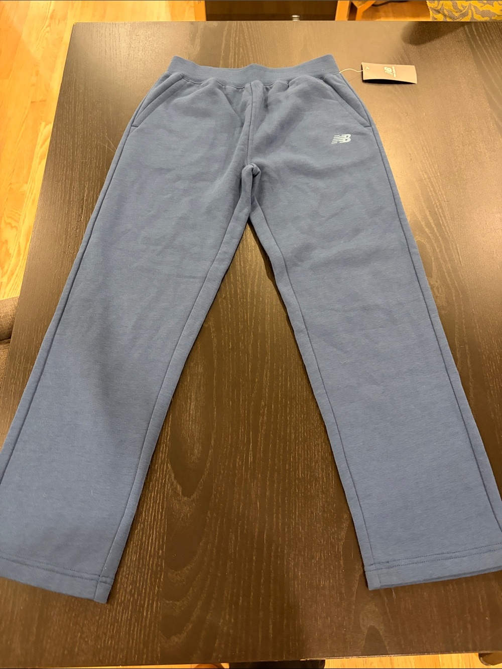 New Balance Kids Blue Fleece Joggers with Pockets